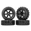 RC Station 12mm Hex RC Wheels and Tires 1/12 1/14 1/16 1/18 RC Off Road Buggy Rally Wheels and Tires for Traxxas LaTrax Rally Wltoys 144001 124019 DeeRC 302e 9310 RC Tires and Wheels Preglued 4PCS view 1