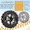 RC Station 12mm Hex RC Wheels and Tires 1/12 1/14 1/16 1/18 RC Off Road Buggy Rally Wheels and Tires for Traxxas LaTrax Rally Wltoys 144001 124019 DeeRC 302e 9310 RC Tires and Wheels Preglued 4PCS view 2