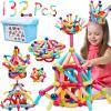 COUOMOXA Magnetic Toy Montessori for Kids: 3 4 5 6 7 8 9 10 11 12 Years Old Kids Building Sticks - Magnetic Creative Toy Age 3-12 Playroom Family - Christmas Birthday Gift for Boys Girls view 1