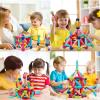 COUOMOXA Magnetic Toy Montessori for Kids: 3 4 5 6 7 8 9 10 11 12 Years Old Kids Building Sticks - Magnetic Creative Toy Age 3-12 Playroom Family - Christmas Birthday Gift for Boys Girls view 4