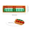 Larcele Bead Arithmetic Counting Abacus with Reset Button,13 Column SP-02 (Yellow 3) view 2