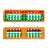Larcele Bead Arithmetic Counting Abacus with Reset Button,13 Column SP-02 (Yellow 3) view 4