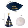 mollensiuer 7 Pieces Mini Party Hats Pink and Gold Cone Birthday Party Hats with Pink Plush Ball Birthday Party Supplies and Decorations for Group Activities and Decorations view 2