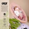 UKJE Liner Baby Rocker Cover, Compatible with 4moms mamaRoo 4 Old Model Before 2022, 100% Oeko-Tex Cotton, mamaroo Swing Cover Replacement, Baby Swing Cover, Made in EU, Pink view 3