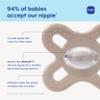 MAM Original Start Matte Baby Pacifiers, Binky for 0-3 Months, BPA-Free Silicone Nipple, Easy to Clean, Best for Newborn Babies, Developed with Medical Experts, 2 Count Binkies with Sterilizer Case view 2