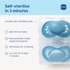 MAM Original Start Matte Baby Pacifiers, Binky for 0-3 Months, BPA-Free Silicone Nipple, Easy to Clean, Best for Newborn Babies, Developed with Medical Experts, 2 Count Binkies with Sterilizer Case view 4