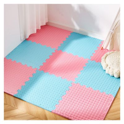 Colourful Interlocking Kids Baby EVA Foam Activity Play Mat 1.2cm/2.5cm Thick Soft EVA Foam Interlocking Floor Tile Matting Bedroom Carpet Puzzle (Color : A, Size : 60x60x2.5cm-16pcs)