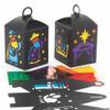 Baker Ross FC246 Nativity Lantern - Pack of 4, Paper Arts and Crafts for Kids, Stained Glass Kits for Children, Christmas Activities for Kids view 1