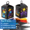 Baker Ross FC246 Nativity Lantern - Pack of 4, Paper Arts and Crafts for Kids, Stained Glass Kits for Children, Christmas Activities for Kids view 3