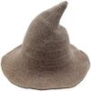 MYYHMA Modern Halloween Witch Hat-Women's Wool Pointed Witch Hat, Suitable for Halloween and Christmas Costume Party (Color : Brown) view 1