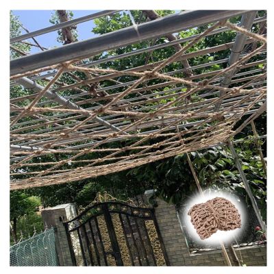 Hemp Rope Net Railing Heavy Duty Protective Net Child Treehouse Birds Net Playground Climbing Cargo Net Stair Fence Decor Net Kids Balcony Safety Grid 10cm (Size : 4 * 5m(13 * 16ft))