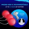 LED Juggling Glow Balls  Unique Wes Peden Model Glow.0 Technology w/ 20 Vibrant Color Light Modes & Patterns  USB-C Rechargeable, Soft-Core, Pro-Weighted Light Up Ball (Set of 3) view 4