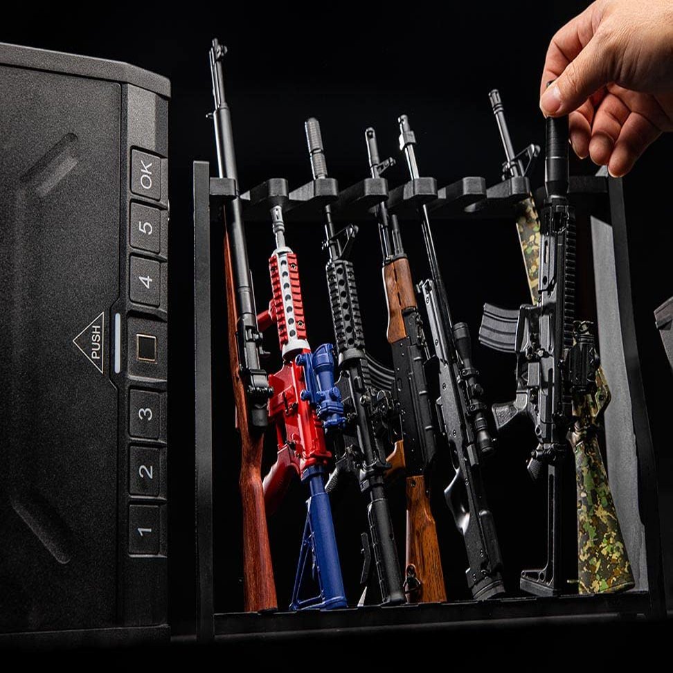 GOAT GUNS Miniature Gun Model Rack | Black Acrylic Plastic