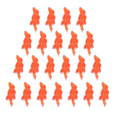 ARTIBETTER 50Pcs Snowman Toy Accessories Red Nose DIY Snowman Nose Snowman Craft noses Snowman Nose Toy mini Snowman noses Snowman DIY Craft kit Safe Noses Plastic Manual Ornaments