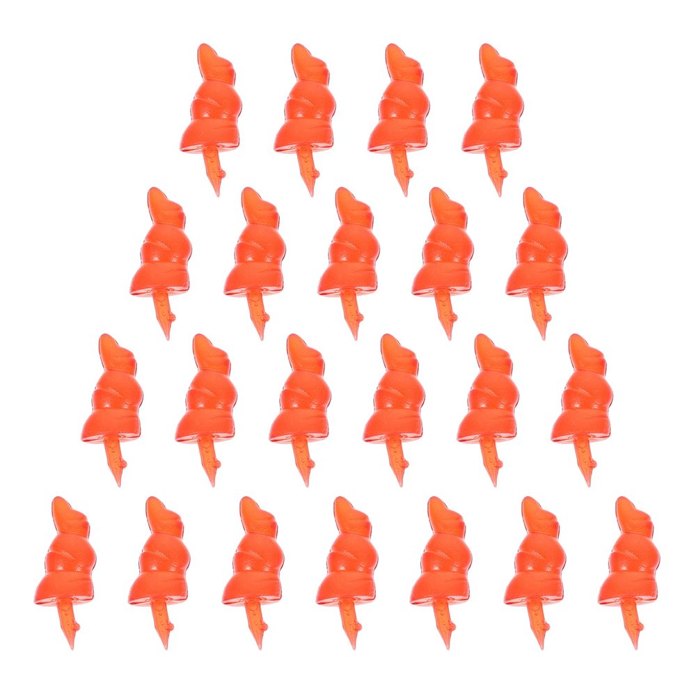 ARTIBETTER 50Pcs Snowman Toy Accessories Red Nose DIY Snowman Nose Snowman Craft noses Snowman Nose Toy mini Snowman noses Snowman DIY Craft kit Safe Noses Plastic Manual Ornaments