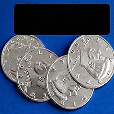 Coin&Money Tricks Jumbo Half Dollar Shells 3 + 1 Set - Magic Trick