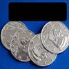 Coin&Money Tricks Jumbo Half Dollar Shells 3 + 1 Set - Magic Trick view 1