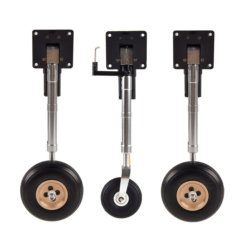 1Pair RC Plane Electric Retract Set Servoless for RC Plane Flight Weight: 4-6kg