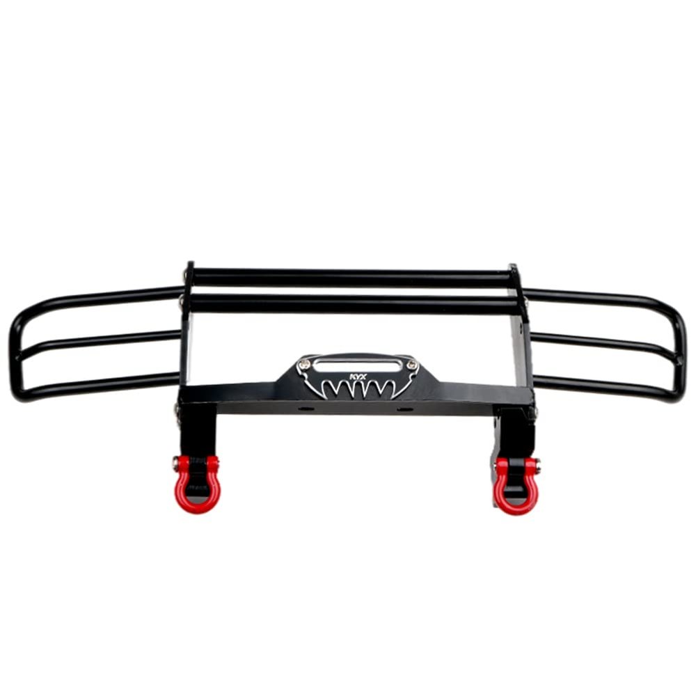 KYX Racing Metal Front Bumper Upgrades Parts Accessories for 1/10 RC Crawler Car Traxxas TRX4 2021 Bronco