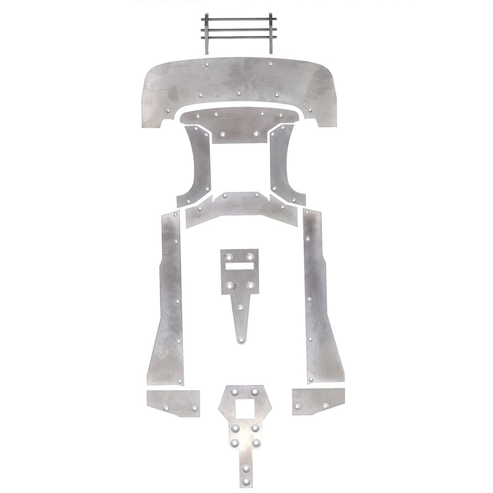 LICHIFIT Chassis Armor Protective Plate Front Shovel Guard Bar for ARRMA 1/7 Felony Infraction RC Car Shockproof Aluminum Alloy Modification Part