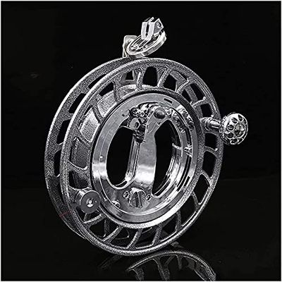Kites for Kids Kites for The Beach Professional Outdoor Kite Reel,Lockable Outdoor Kite Accessories,Kite Line Reel Winder,Winding Reel Grip Wheel Handle LSDRALOBBEB 928(Color:28CM Silver)