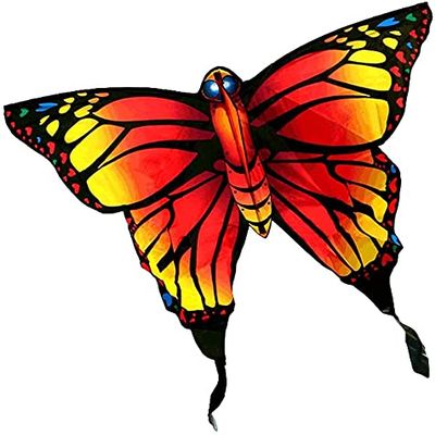 Kites for Kids Kites for The Beach Butterfly Beginner Kites for Adults Kids,Easy-to-Fly Kites with Kite String and Kite Reel,Perfect for Beach Travel LSDRALOBBEB 928(Color:Red;Size:500M LINE)