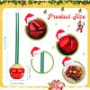 Gejoy 64 Pieces Christmas Bell Necklaces Large Gold Red Green Bell Necklaces for Craft Holiday Party Supplies (Charming Colors) view 2