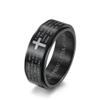 Inspirational Bible Verses Rotatable Christian Jesus Christ Lord Prayer Stress Relief Spinner Fidget Band Rings for Men Women for Anxiety Finger Rotate Freely Stainless Steel Wedding Couple Birthday view 1