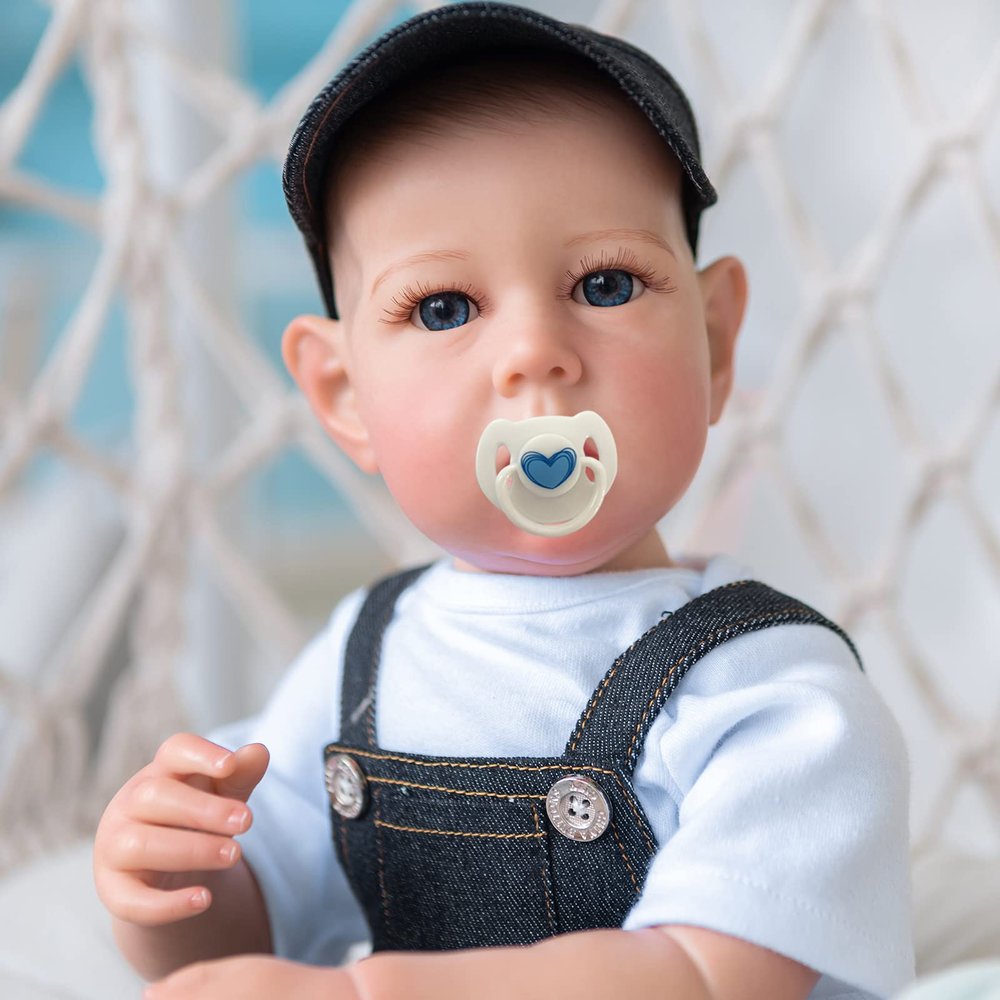 KAWAYII Lifelike Reborn Toddlers Weighted Baby Boy Doll Realistic Reborn Baby Dolls Handmade 28Inches Vinyl Baby Toddler Doll