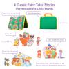 CHEFAN 4 Pack Felt Board Story Set, The Mitten, The Little Red Riding Hood, Gingerbread Man, Ugly Duckling, Precut Felt/Flannel Figure Pieces Teaching Wall for Preschool Activity Early Storytelling view 2