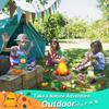 MITCIEN Camping Toys for Kids, Pretend Campfire, Lantern, Safari Hat, Binoculars, Bottle, Toy Food, S'Mores, Toddler Camping Play Set Indoor Outdoor Toys for Kids 3-5 and Up, Boys Girls Gift view 3