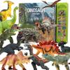 FRUSE Dinosaur Toys for Kids 3-5 - 12Pcs Dinosaur Figures with Interactive Dinosaur Sound Book,Included Realistic Roars,Story,QA,Volume Adjust E-Book Animal Toy for 3 4 5 6 Kids view 1