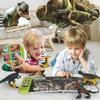 FRUSE Dinosaur Toys for Kids 3-5 - 12Pcs Dinosaur Figures with Interactive Dinosaur Sound Book,Included Realistic Roars,Story,QA,Volume Adjust E-Book Animal Toy for 3 4 5 6 Kids view 3
