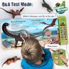 FRUSE Dinosaur Toys for Kids 3-5 - 12Pcs Dinosaur Figures with Interactive Dinosaur Sound Book,Included Realistic Roars,Story,QA,Volume Adjust E-Book Animal Toy for 3 4 5 6 Kids view 4