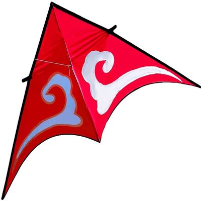 Kites for Kids Kites for the Beach Triangular Kite for Beginners,Lucky Cloud Kite with Kite String for Adults Kids,Easy to Fly,Perfect for Outdoor Games-Blue/Red LSDRALOBBEB 928(Color:Red;Size:400M St