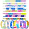 16 Pcs Pop Bubble Bracelet Fidget Toys, Pop Wristband Fidget Bulk Toy for Party Favors Halloween Christmas Valentine Gifts Students Gifts Easter Egg Basket Stuffer Classroom Prizes Goodie Bag for Kids view 1