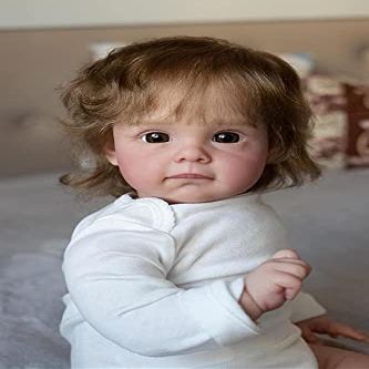 KAWAYII 24Inch Reborn Baby Dolls Girls Realistic Silicone Baby Dolls Pretty Girl Toddler Handmade Weighted Soft Touch Cloth Body Newborn Babies