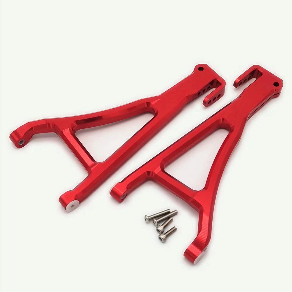 Aluminum Front Lower Suspension Arms L+R Red for Traxxas 1/10 E-Revo 2.0 VXL 8631 8632
