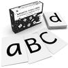 Attractivia Magnetic Big Alphabet ABC Flash Cards - 52 Sturdy Uppercase & Lowercase Large Letters, Black - for Classroom Teachers, Homeschool, ESL, Kids and Adults view 1