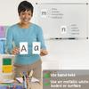 Attractivia Magnetic Big Alphabet ABC Flash Cards - 52 Sturdy Uppercase & Lowercase Large Letters, Black - for Classroom Teachers, Homeschool, ESL, Kids and Adults view 2