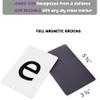 Attractivia Magnetic Big Alphabet ABC Flash Cards - 52 Sturdy Uppercase & Lowercase Large Letters, Black - for Classroom Teachers, Homeschool, ESL, Kids and Adults view 3