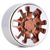 Metal 1.9" Beadlock Wheel Rim 9-Spokes for 1/10 RC Crawler Traxxas TRX4 Axial SCX10 90046 AXI03007 Redcat Gen8-4Pc Brown view 2