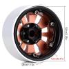 Metal 1.9" Beadlock Wheel Rim 9-Spokes for 1/10 RC Crawler Traxxas TRX4 Axial SCX10 90046 AXI03007 Redcat Gen8-4Pc Brown view 4