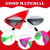4 Pairs 80s Sunglasses Novelty 80s Asymmetric Funny Glasses Accessories Neon Glasses Hot Pink and Neon Green rock Star Costume Eyewear for Hip Hop Dance Party Favors view 2