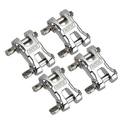 Metal ROCK Bumper D-ring Tow Hook for 1/10 RC Crawler Car Traxxas TRX-4 Axial SCX10 90046 Redcat GEN8 - Silver