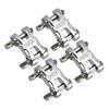 Metal ROCK Bumper D-ring Tow Hook for 1/10 RC Crawler Car Traxxas TRX-4 Axial SCX10 90046 Redcat GEN8 - Silver view 1