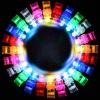 Riakrum 200 Pieces Finger Lights Finger Flashlights LED Lights Flashing Light up Rings Glow Sticks Glow in The Dark Bright for Party Supplies (Colorful) view 2