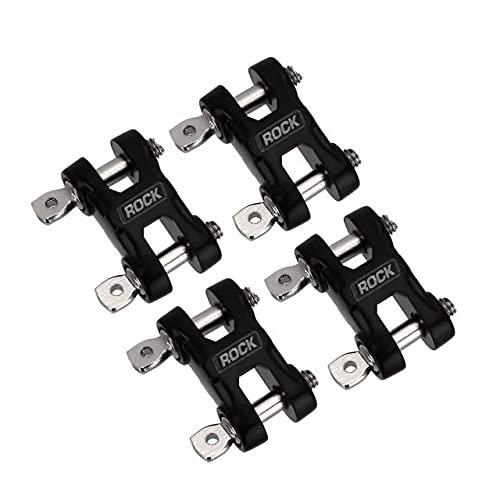 Metal ROCK Bumper D-ring Tow Hook for 1/10 RC Crawler Car Traxxas TRX-4 Axial SCX10 90046 Redcat GEN8-4Pc Black