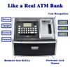 ATM Savings Bank with Debit Card, Electronic Piggy Bank for Real Money, Coin Recognition, Targets Setting, Password Login, Voice Prompt, Great Gift for Boys Girls (Black/Silver) view 2