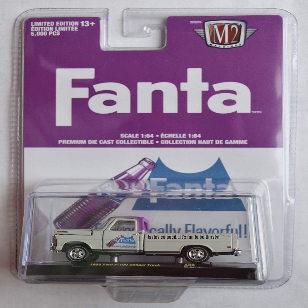 M2 Machines 1969 Ford F 100 Ranger Truck, Fanta